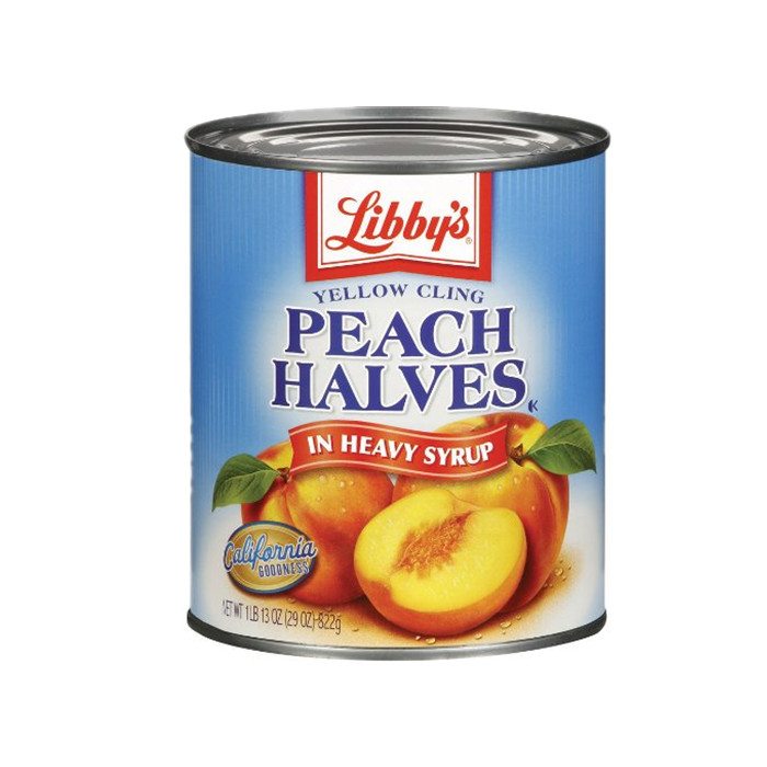 820g canned peach halves